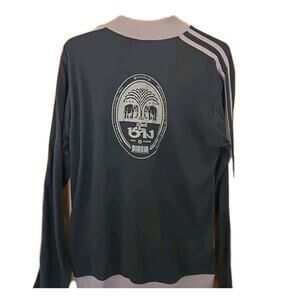 Chang Beer Track Jacket Mens XL Bangkok Thailand Elephant BKK Army Green